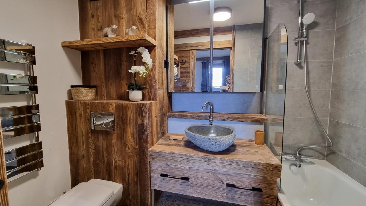 Arcs 1950 Appartement Luxe Type Chalet 5 A 7 Personnes Vue Imprenable Sur Le Montblanc Skis Aux Pieds Les Arcs  Extérieur photo