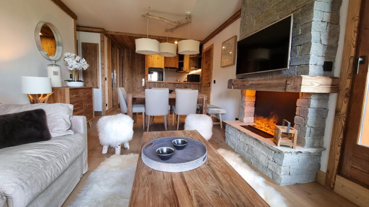 Arcs 1950 Appartement Luxe Type Chalet 5 A 7 Personnes Vue Imprenable Sur Le Montblanc Skis Aux Pieds Les Arcs  Extérieur photo